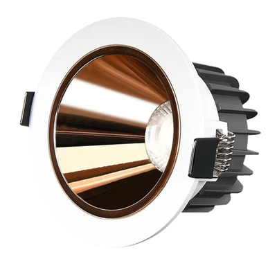 AMS 20W 25W Gold LED Anti Glare Recessed Downlights CE TUV Antirust