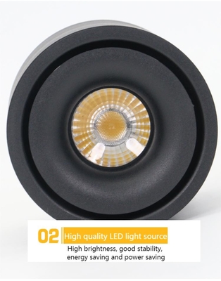 AMS 7Ｗ　Ceiling Adjustable Led Track Lighting Heads No Mercury 148mm Height