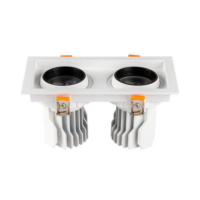 quality  aluminum ROHS Dimmable Led Grille Spotlight Double Head 3W 5W factory