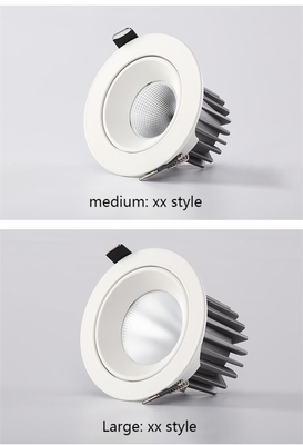 15deg Ra90 DALI 12W LED Spotlight 95mm Hole Ceiling Mounting