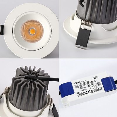 BRIDGELUX Dimmable 12W LED Spotlight Ceiling 30W Consumption 24deg Ra90